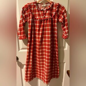 Strasburg girls gown red plaid Christmas Medium?